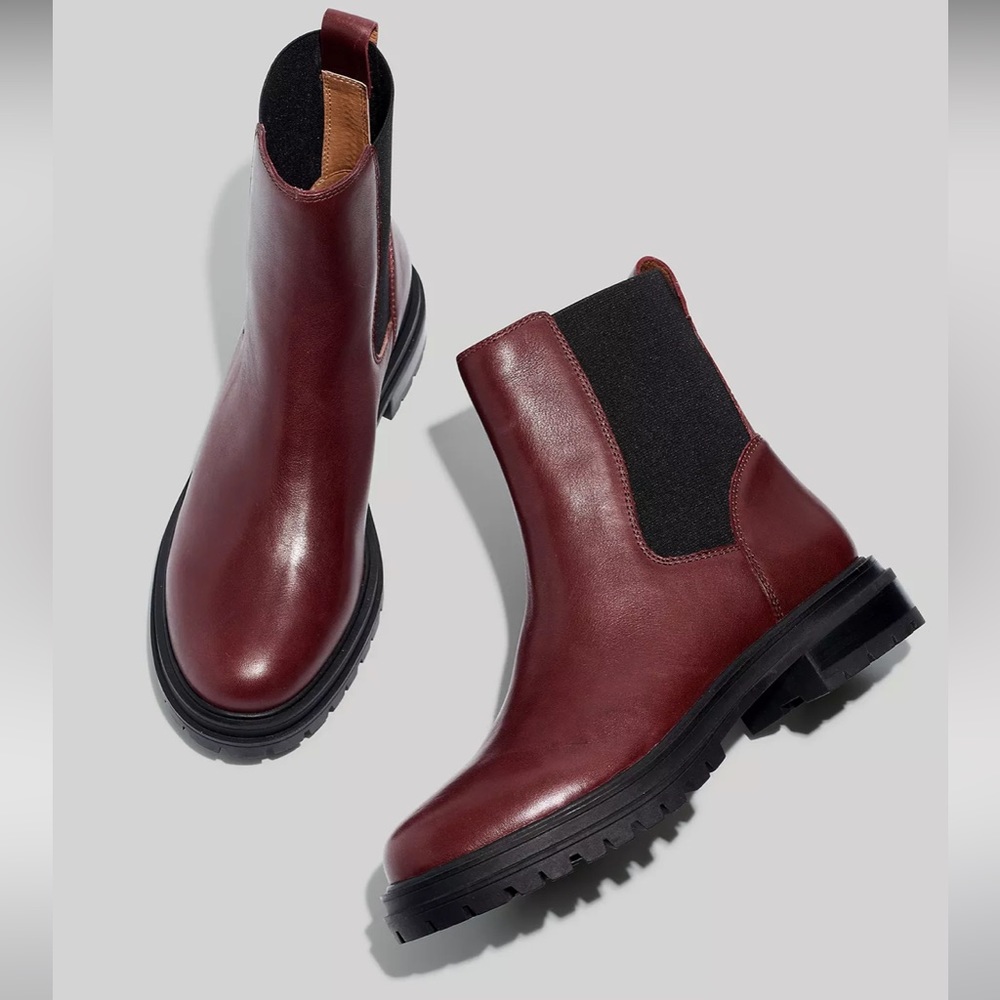 Madewell the Bradley Chelsea lugsole boot, New in box